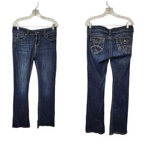 Kut From The Kloth Straight Leg Stretch Blue Denim Jeans Size 8